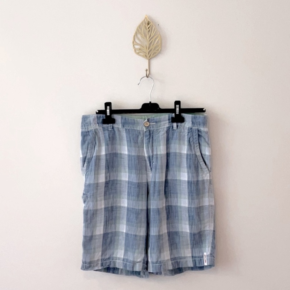 Tommy Bahama Relax Plaid Linen Shorts
